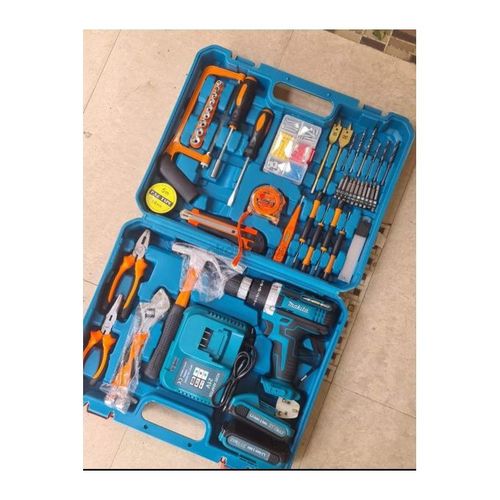Makita 21V Cordless 2 Battery Electric Drill with LED Tool Set