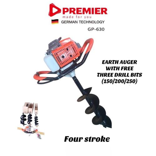 Premier Earth Auger with Free Drill Bits Earth Hole Digger 4 Stroke