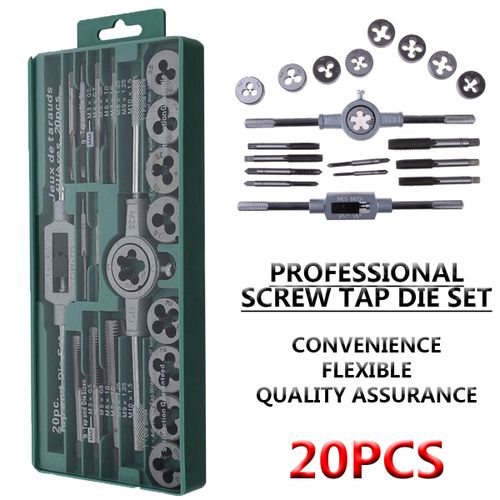 40/20/12/8-Piece Metric Thread Tap and Die Set Tap Die Wrench Set Hand