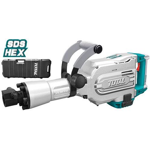 Total 1700W Powerstrike Demolition Breaker Kit