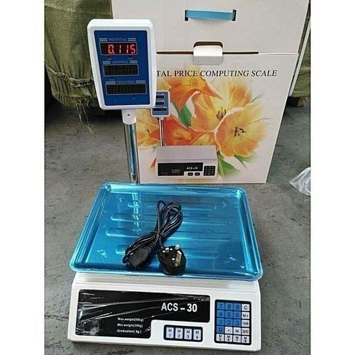 ACS Commercial 30 kg Electronic Price Computing Digital Weighing Scale