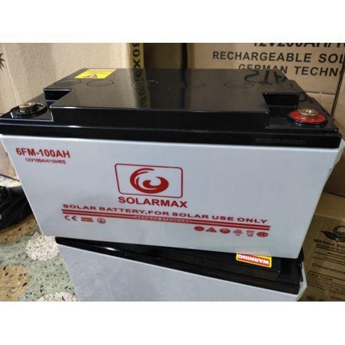Solarmax 100Ah Solar Battery – Deep Cycle Maintenance Free