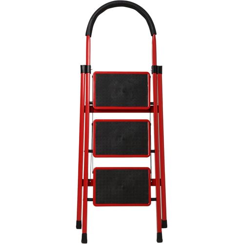 3 Step Foldable Ladder, Folding Step Stool with Wide Anti - Slip Pedal