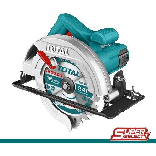Total 1400W Circular Saw, Heavy Duty Wood Cutting Tool Motor