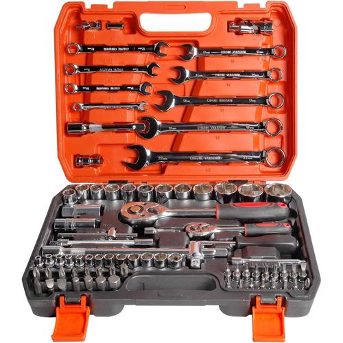 82-Piece Mechanic Socket Tool Kit Set