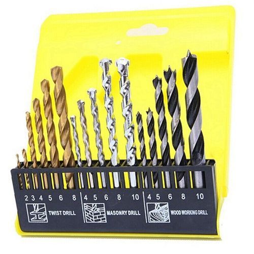 16-Piece Drill Bits Set Metal
