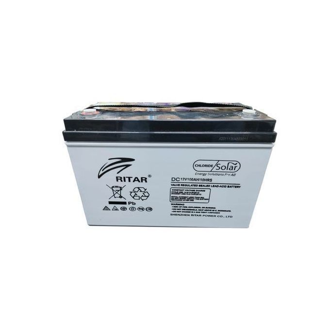 Ritar 100Ah Solar Battery – Maintenance Free Dry Cell Deep Cycle
