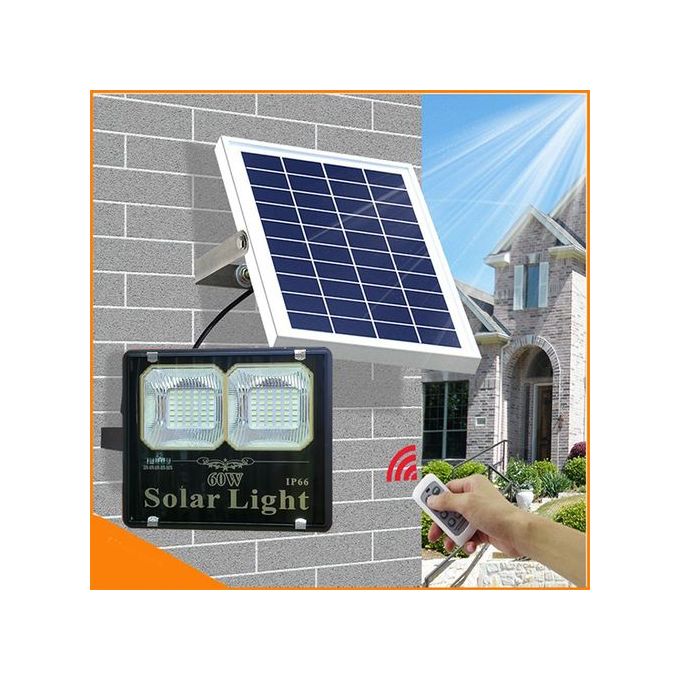 Solar Light 60W Outdoor Dusk to Dawn Waterproof Solar Flood Light