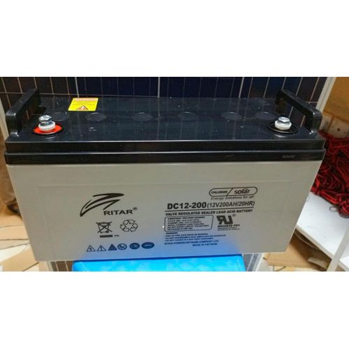 Ritar 200Ah Deep Cycle Solar Gel Battery