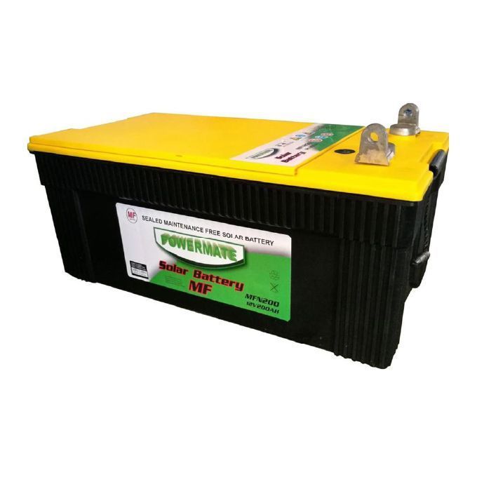Powermate 200 Ah Solar Battery Dry Cell Maintenance Free