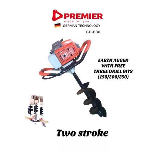 Premier Earth Auger with 3 Free Drill Bits Fence Hole Digger 2 Stroke