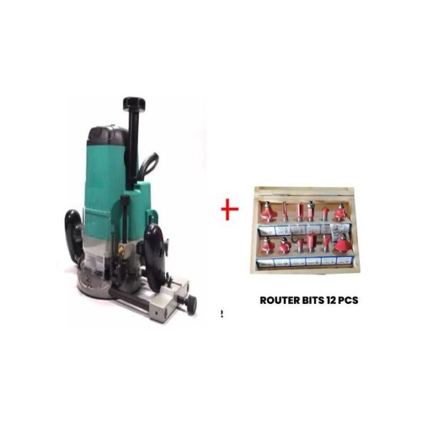 DCA AMR02 – 12 Wood Router – 1850W + 12-Piece Bits