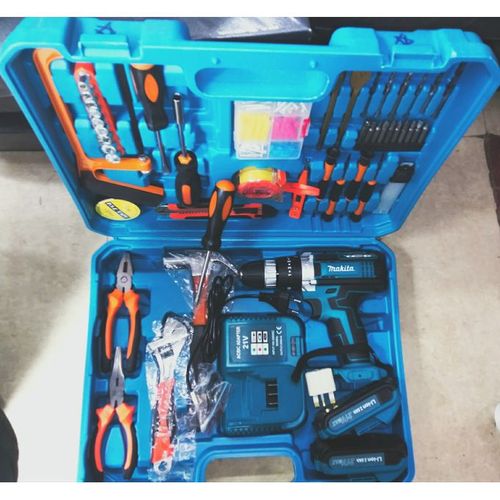 Makita 12V Cordless Electric Drill 47PC Tool Set with 2 Batteries