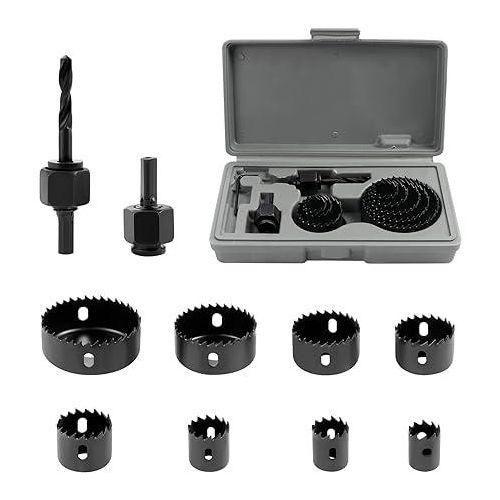 Hole Saws, 11-Piece 19 - 64mm Carbon Steel Hole Saw Cutter Kit