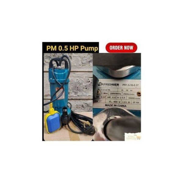 Premier Quality Submersible Water Pump 0.5 HP