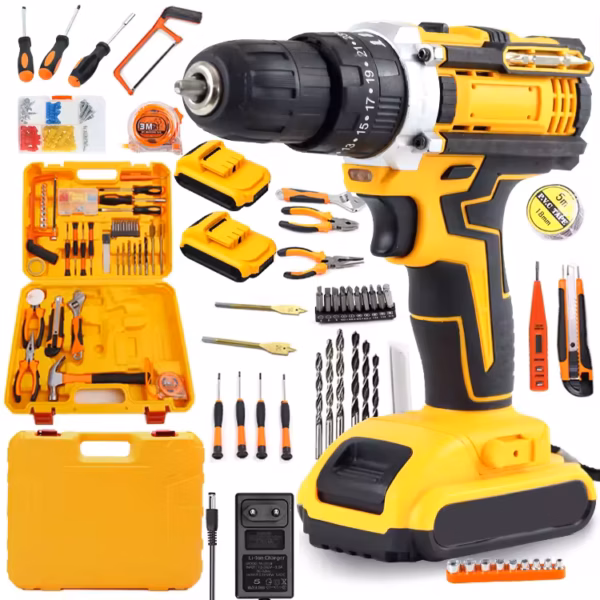 Cordless Drillset with Charger 48V Power Tools and Accessories