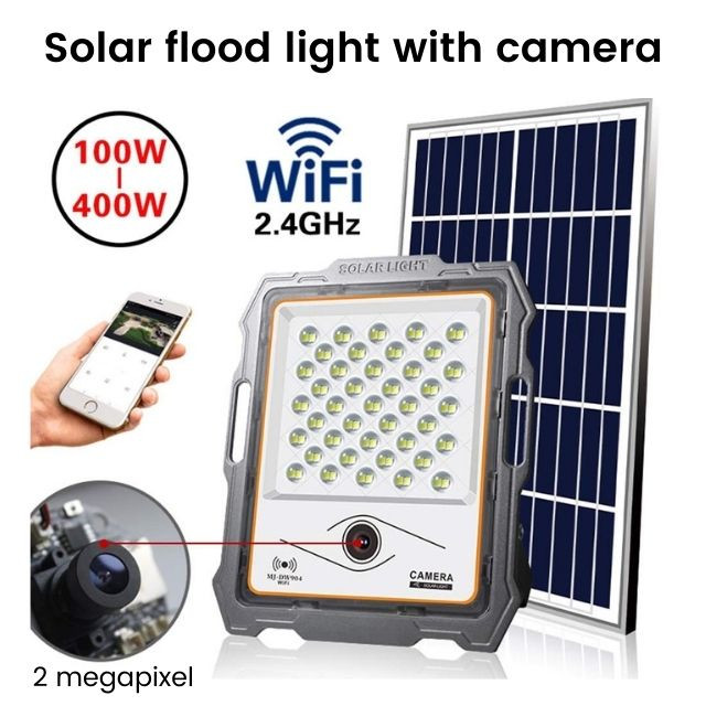 400W Solar Camera Light – Outdoor Surveillance - Image 3